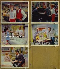 V206 COURTSHIP OF EDDIE'S FATHER 5 English color 8x10 mini lobby cards '63