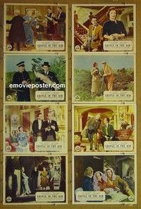 Y431 CASTLE IN THE AIR 8 English lobby cards '52 Rutherford
