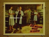 Z243 20 MILLION MILES TO EARTH lobby card #2 '57 William Hopper