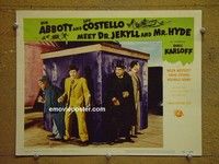 Z258 ABBOTT & COSTELLO MEET DR JEKYLL & MR HYDE lobby card #7 '53