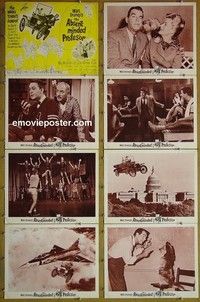 Y411 ABSENT-MINDED PROFESSOR 8 lobby cards '61 Flubber!