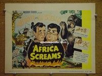 Y008 AFRICA SCREAMS title lobby card R53 Bud Abbott & Lou Costello