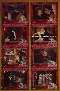 Y412 AGE OF INNOCENCE 8 lobby cards '93 Martin Scorsese