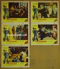 Y676 AL CAPONE 5 lobby cards '59 Rod Steiger, Martin Balsam