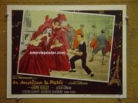 Z275 AMERICAN IN PARIS lobby card '51 Gene Kelly musical!
