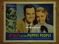 Z286 ATTACK OF THE PUPPET PEOPLE lobby card #5 '58 AIP