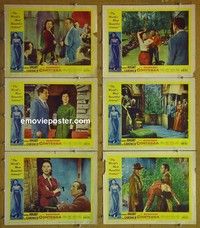 Y640 BAREFOOT CONTESSA 6 lobby cards '54 Humphrey Bogart,Gardner