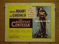Y024 BAREFOOT CONTESSA title lobby card '54 Bogart, Gardner