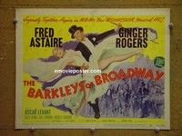 Y025 BARKLEYS OF BROADWAY title lobby card '49 Astaire & Rogers