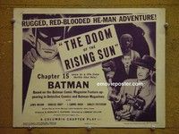 Y027 BATMAN title lobby card R54 DC Comics serial