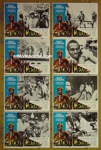 Y423 BLACK CAESAR 8 lobby cards '73 Godfather of Harlem!