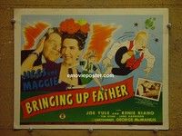 Y048 BRINGING UP FATHER title lobby card '46 George McManus art!