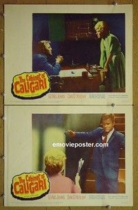 Z010 CABINET OF CALIGARI 2 lobby cards '62 Glynis Johns