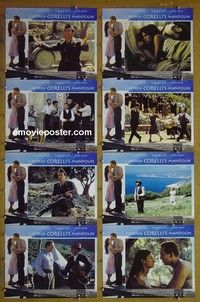 Y429 CAPTAIN CORELLI'S MANDOLIN 8 lobby cards '01 Nicolas Cage