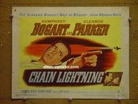 Y056 CHAIN LIGHTNING title lobby card '49 Humphrey Bogart