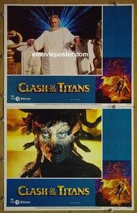 Z017 CLASH OF THE TITANS 2 lobby cards '81 Ray Harryhausen