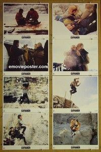 Y434 CLIFFHANGER 8 lobby cards '93 Stallone, Lithgow
