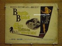 Y063 COME DANCE WITH ME title lobby card '60 Brigitte Bardot