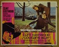 Z383 COOGAN'S BLUFF lobby card #5 68 Clint Eastwood beats punk!