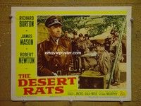 Z409 DESERT RATS lobby card #6 '53 James Mason as Rommel!