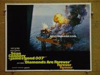 Z418 DIAMONDS ARE FOREVER lobby card #6 '71 giant explosion!