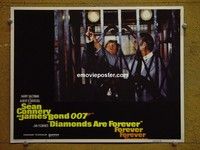 Z419 DIAMONDS ARE FOREVER lobby card #7 '71 Bond in elevator!