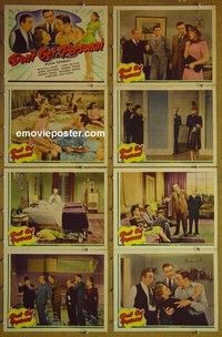 Y444 DON'T GET PERSONAL 8 lobby cards '41 Jane Frazee