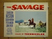 Z849 SAVAGE lobby card #7 '52 Charlton Heston