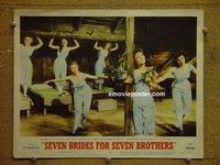 Z861 SEVEN BRIDES FOR SEVEN BROTHERS lobby card #2 '54 Powell