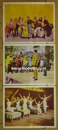 Y939 SEVEN BRIDES FOR SEVEN BROTHERS 3 lobby cards R60s Powell