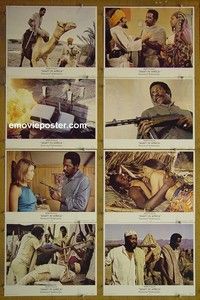 Y555 SHAFT IN AFRICA 8 lobby cards '73 Richard Roundtree