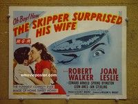 Y306 SKIPPER SURPRISED HIS WIFE title lobby card '50 Walker, Leslie
