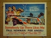 Y312 SOMEBODY UP THERE LIKES ME title lobby card '56 Paul Newman