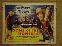 Y316 SONS OF THE PIONEERS title lobby card R55 Roy Rogers
