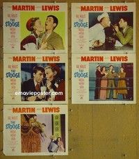 Y708 STOOGE 5 lobby cards '52 Dean Martin & Jerry Lewis!