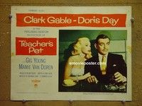 Z930 TEACHER'S PET lobby card #7 '58 Van Doren, Clark Gable