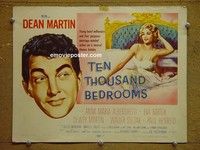 Y340 10,000 BEDROOMS title lobby card '57 Dean Martin
