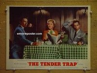 Z932 TENDER TRAP lobby card #2 '55 Sinatra, Reynolds