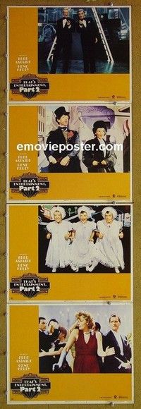 Y792 THAT'S ENTERTAINMENT 2 4 lobby cards '75 Gene Kelly, Astaire