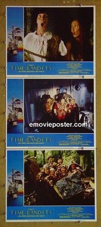 Y952 TIME BANDITS 3 lobby cards '81 John Cleese, Sean Connery