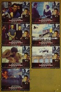Y632 TOMORROW NEVER DIES 7 lobby cards '97 Brosnan as James Bond