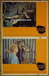 Z211 TROG 2 lobby cards '70 Joan Crawford, Gough