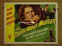 Y367 TRUTH ABOUT MURDER title lobby card '46 Granville, Conway