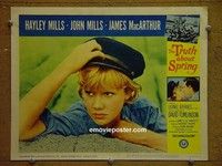 Z974 TRUTH ABOUT SPRING lobby card #3 '65 Hayley Mills closeup!