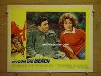 Z984 UP FROM THE BEACH lobby card #5 '65 WWII D-Day!