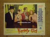Z985 VARIETY GIRL lobby card #4 '47 all-star cast!