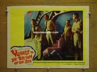 Z991 VOYAGE TO THE BOTTOM OF THE SEA lobby card #8 '61 Pidgeon