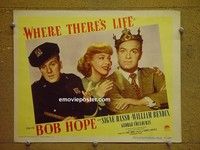ZZ07 WHERE THERE'S LIFE lobby card #1 '47 Bob Hope
