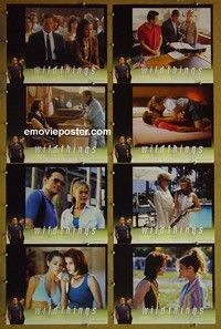 Y592 WILD THINGS 8 lobby cards '98 Neve Campbell, Kevin Bacon