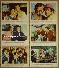 Y671 WONDERFUL WORLD OF THE BROTHERS GRIMM 6 lobby cards '62